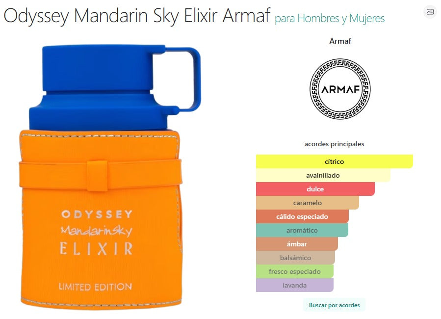 Perfume Armaf Odyssey Mandarin Sky Elixir