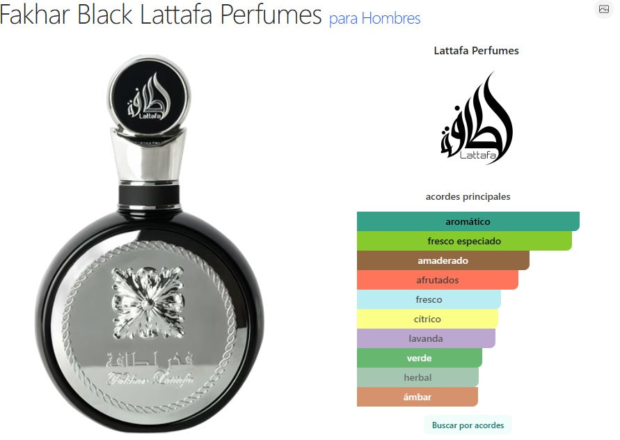 Perfume Lattafa Fakhar Black