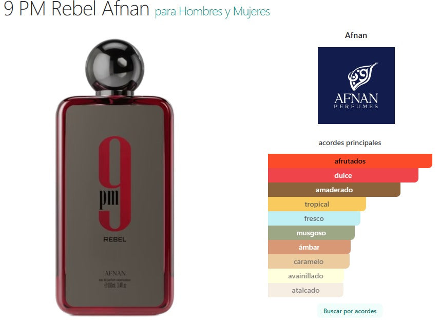 Perfume Afnan 9 PM Rebel