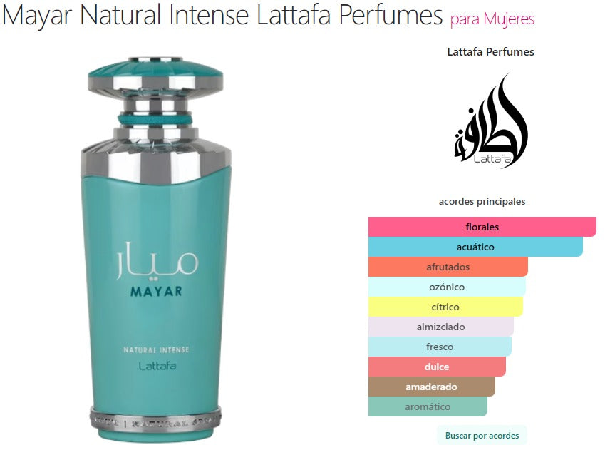 Perfume Lattafa Mayar Natural Intense